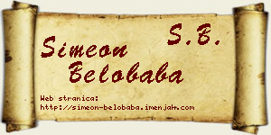 Simeon Belobaba vizit kartica